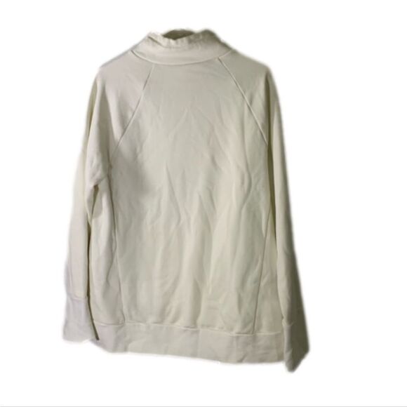 Fabletics Large Ivory Funnel‎ Neck Sweatshirt - Picture 5 of 5